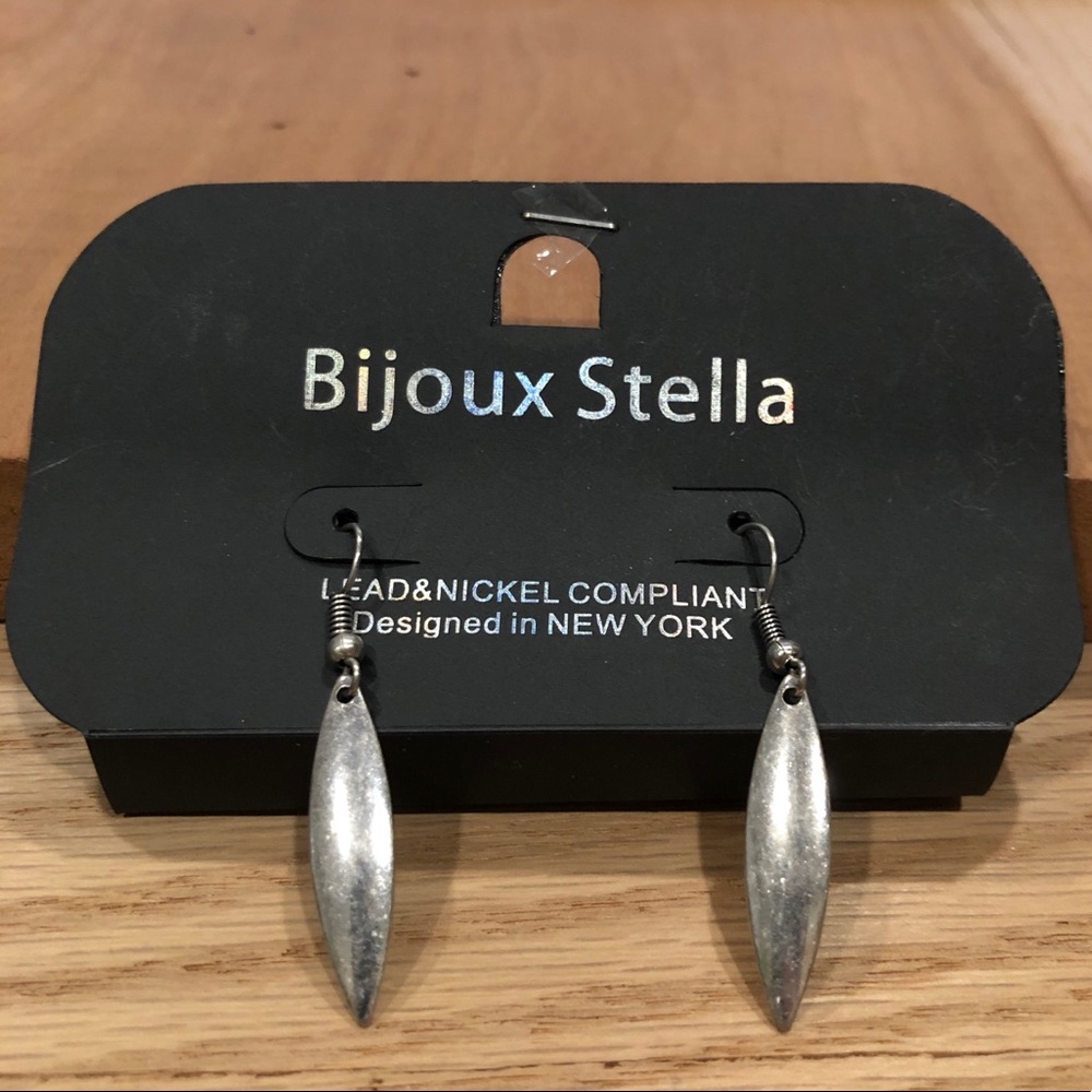Bijoux Stella metal drop earrings